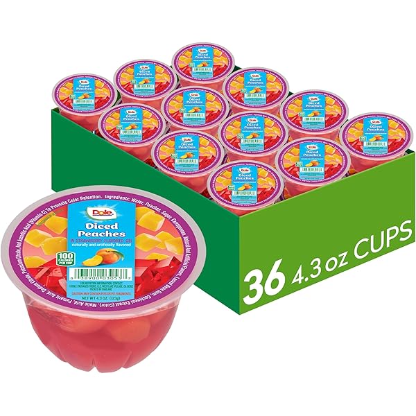 Amazon.com: Dole Fruit Bowls Low Fat Peaches & Creme Parfait